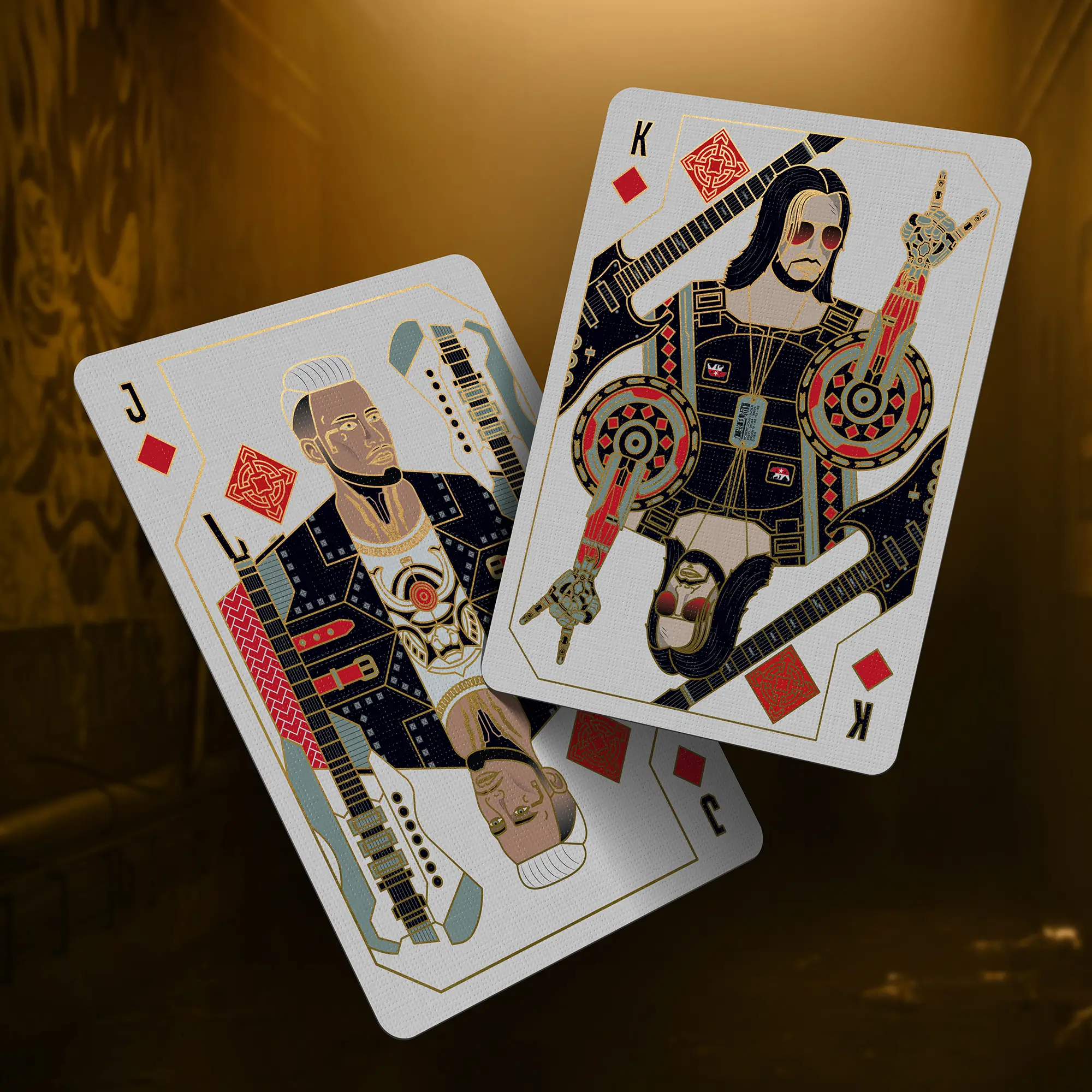 Cyberpunk 2077 Playing Cards - Gold Edition - Image 3
