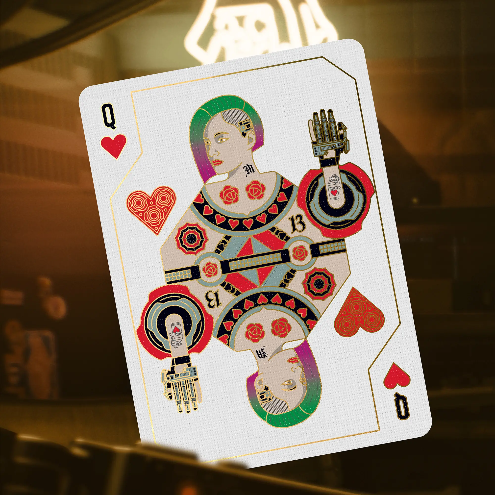 Cyberpunk 2077 Playing Cards - Gold Edition - Image 9