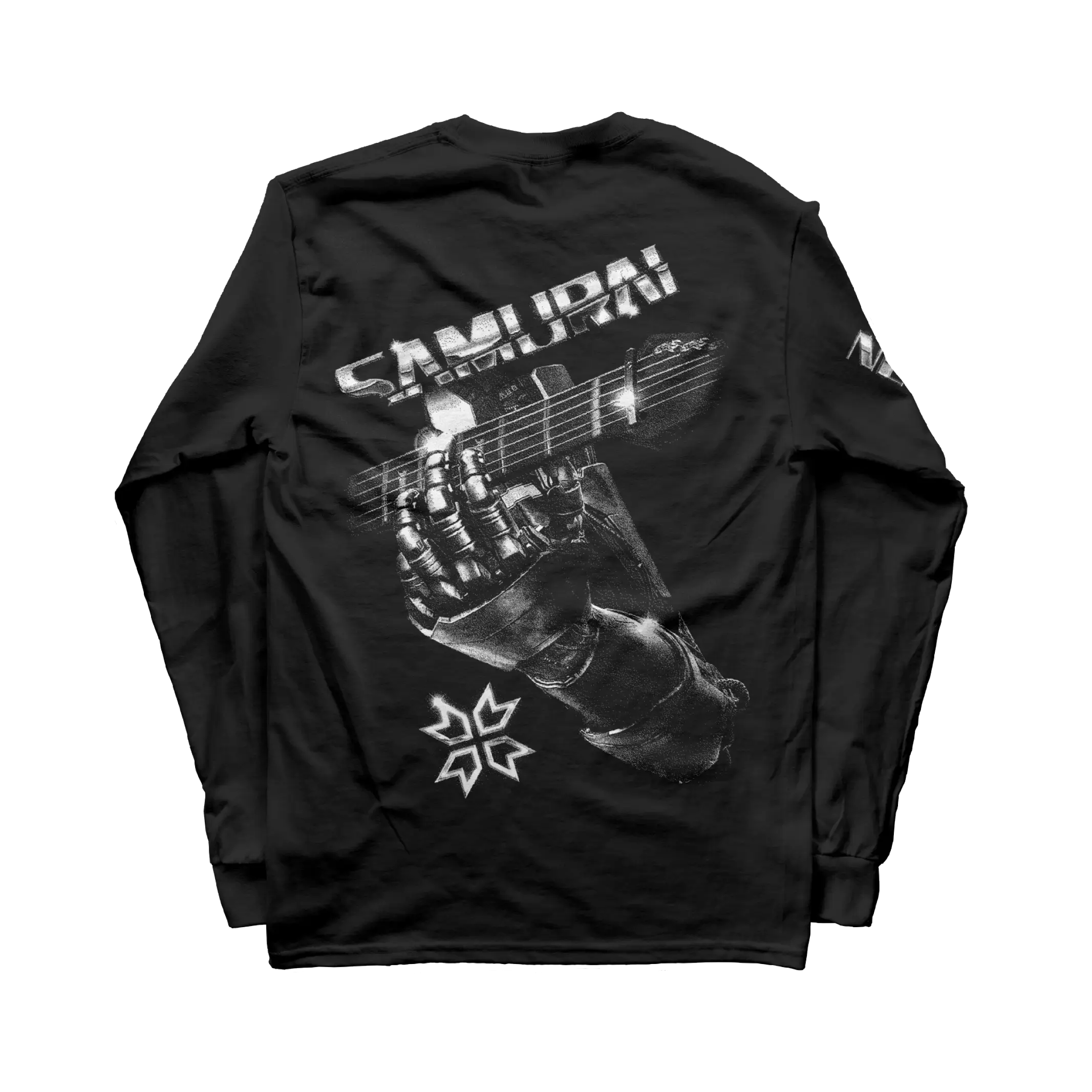 Cyberpunk 2077 - Samurai Retro Band LS Silver - Image 3