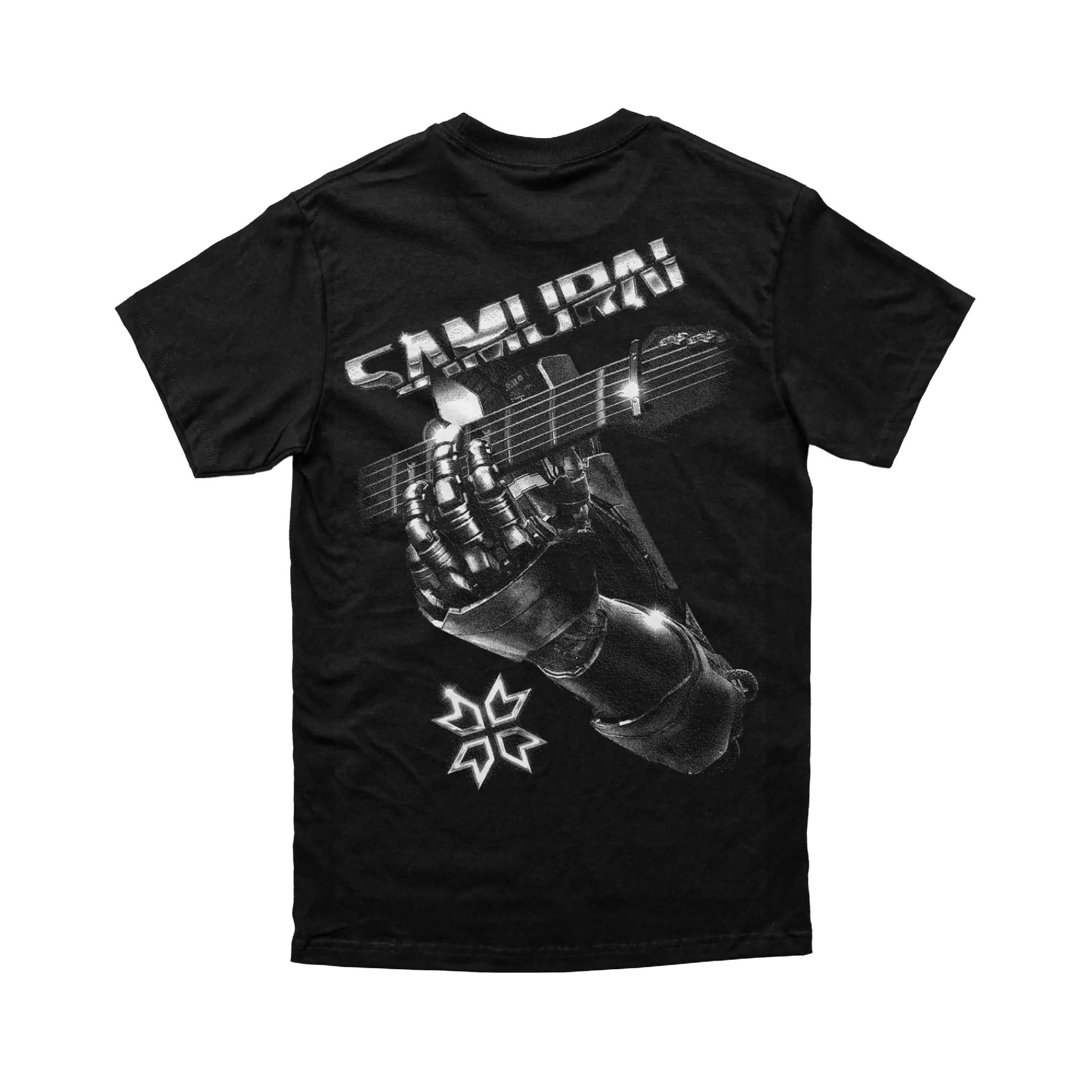 Cyberpunk 2077 - Samurai Retro Band Tee Silver - Image 3