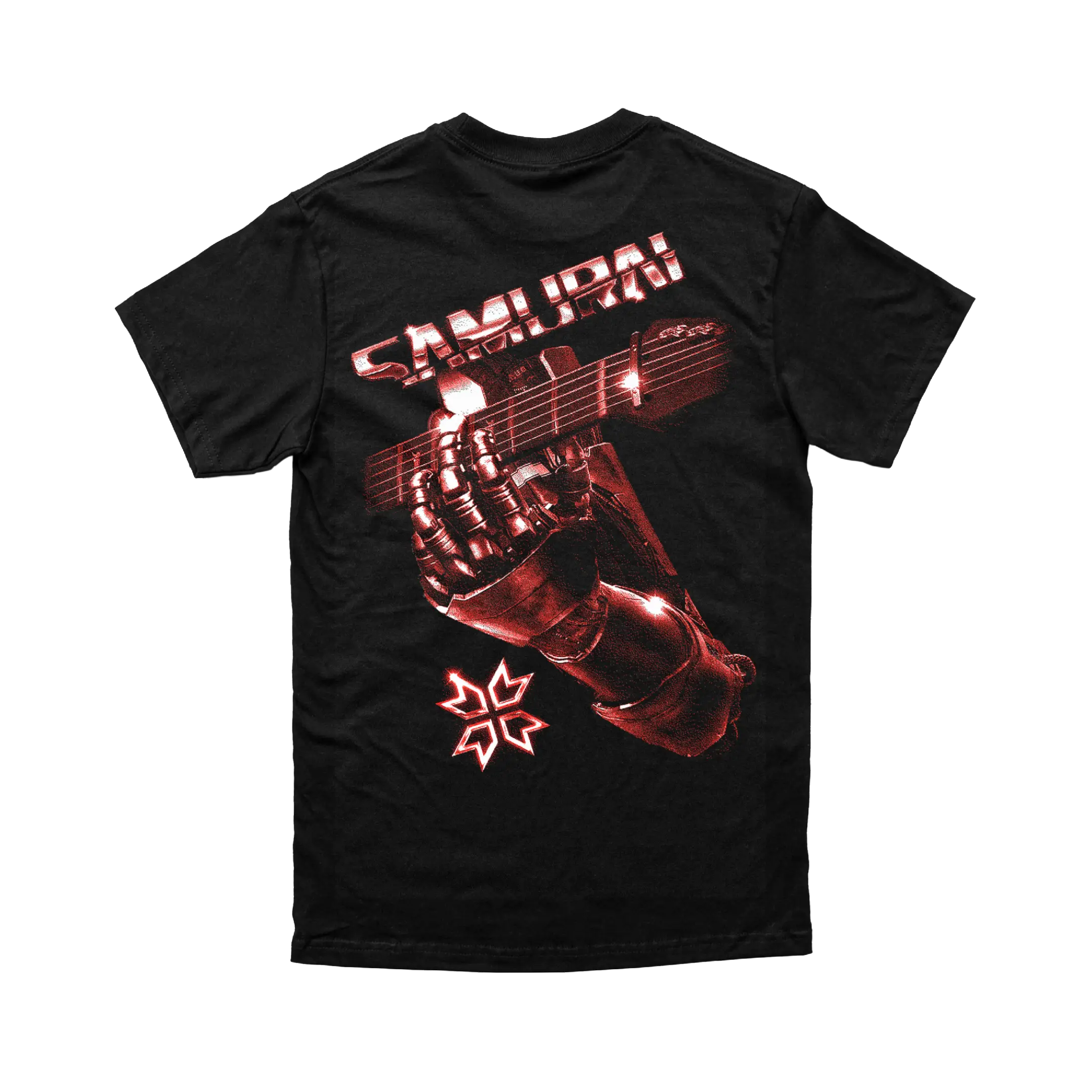Cyberpunk 2077 - Samurai Retro Band Tee Red - Image 3
